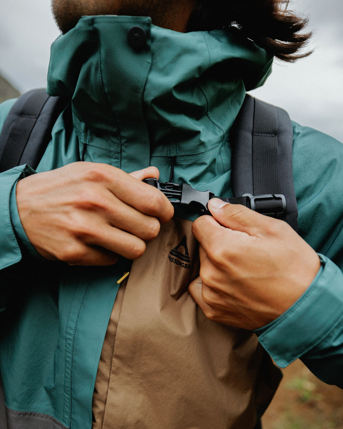Trailscape Men's Waterproof Jacket - Deep Ocean/Slate Grey - Lifestyle