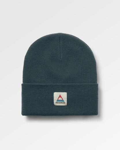 Core Recycled High-Top Beanie - Dark Fern  - Flatlay