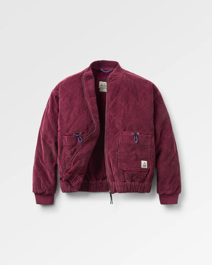 Lucia Cord Jacket - Fig - Flatlay