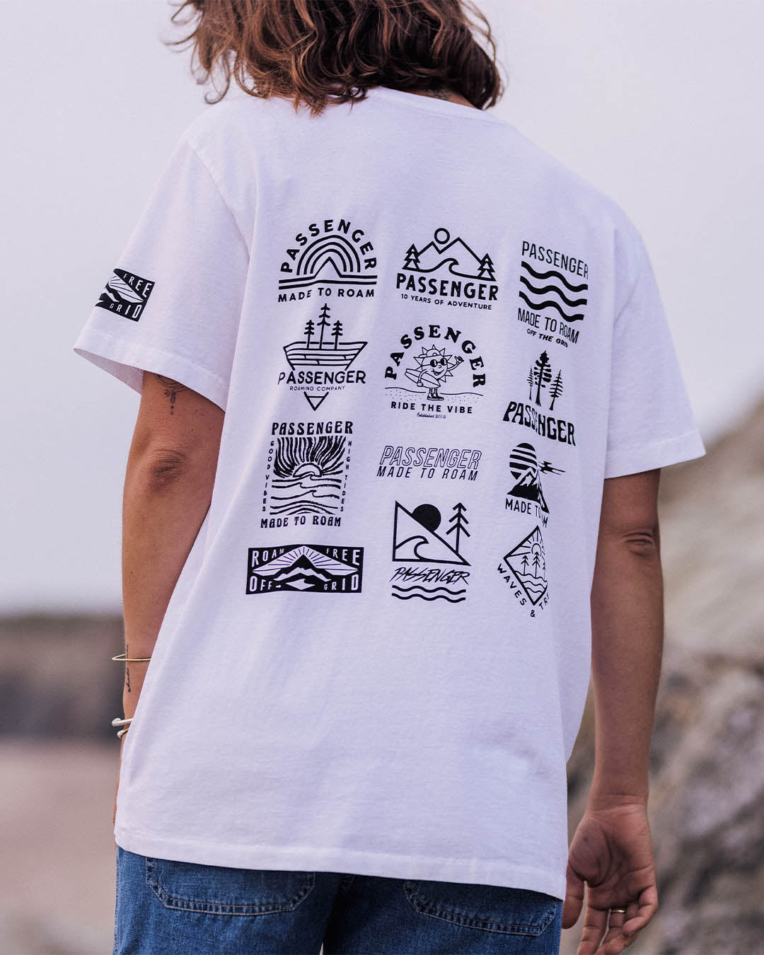 Float Oversized Recycled Cotton T-Shirt - White