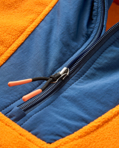 Alexander 2.0 Recycled Hooded Polar Fleece - Sunrise Orange - Flatlay