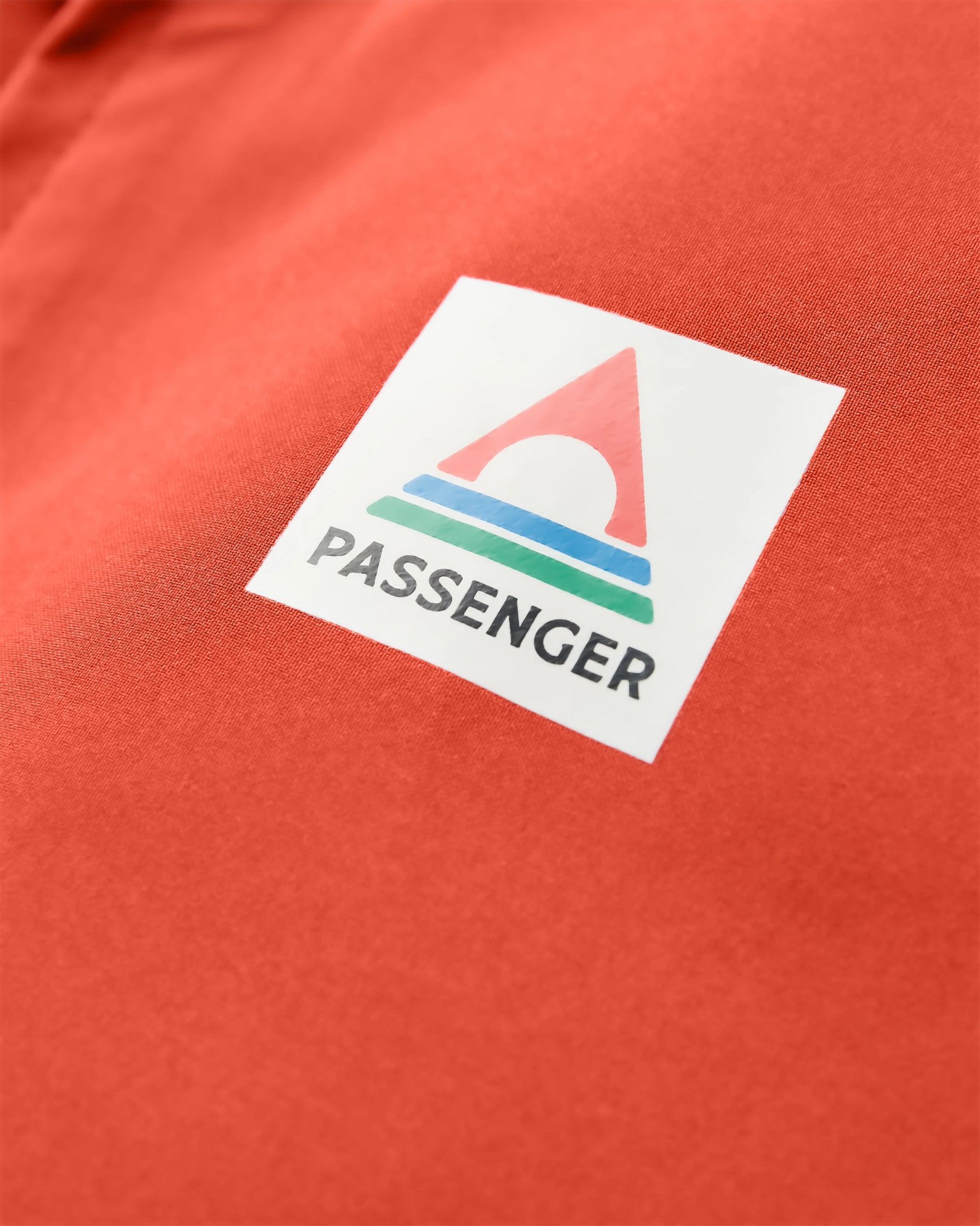 Five Element Recycled Waterproof Jacket - Red Ochre - Flatlay