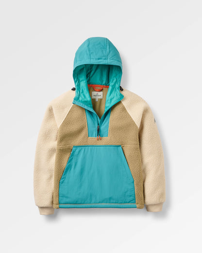 Alexander Sherpa Fleece - Pacific Green/Biscuit - Flatlay