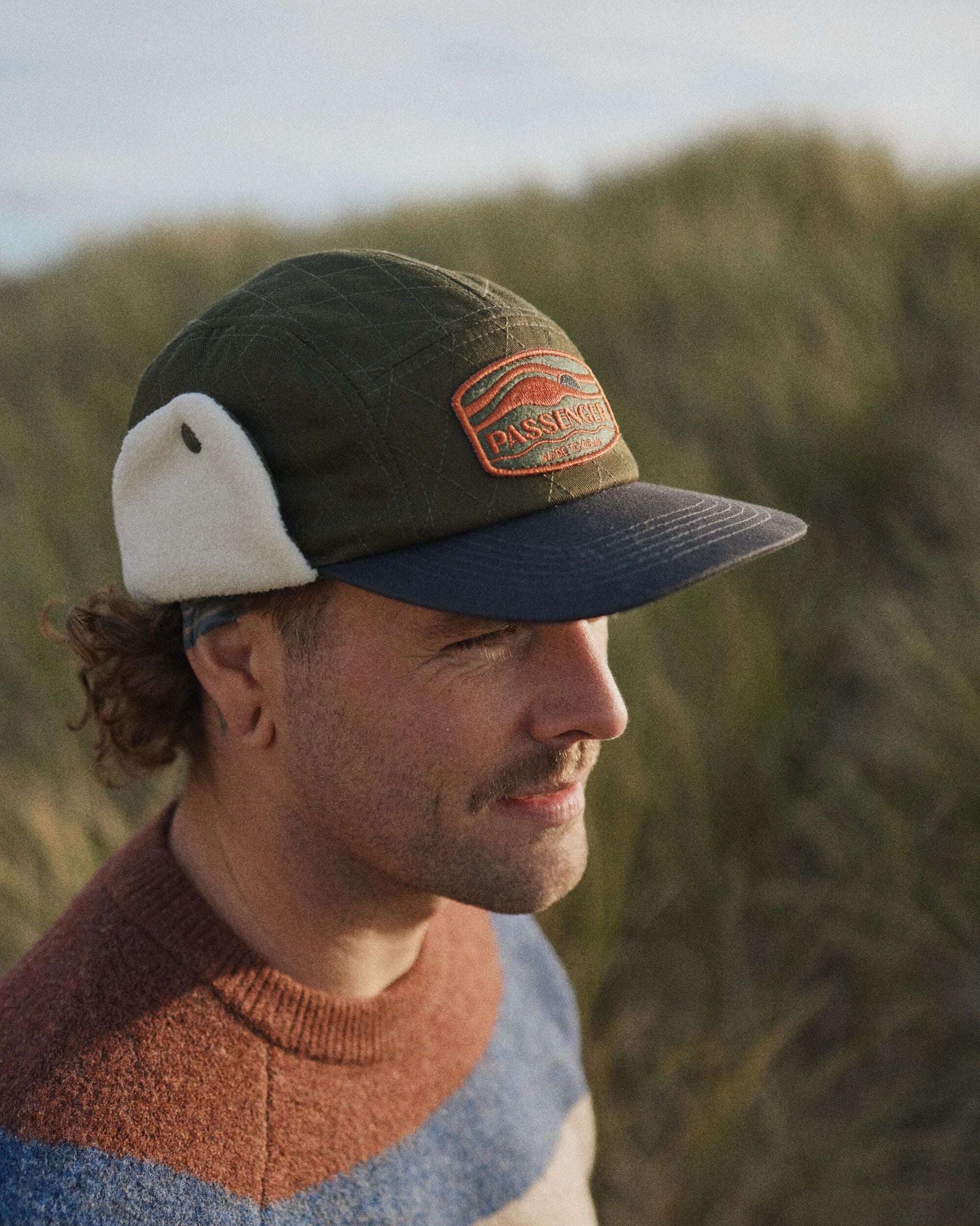Nightfall Recycled Polar Fleece Lined Hat - Dusty Olive - Lifestyle - Male