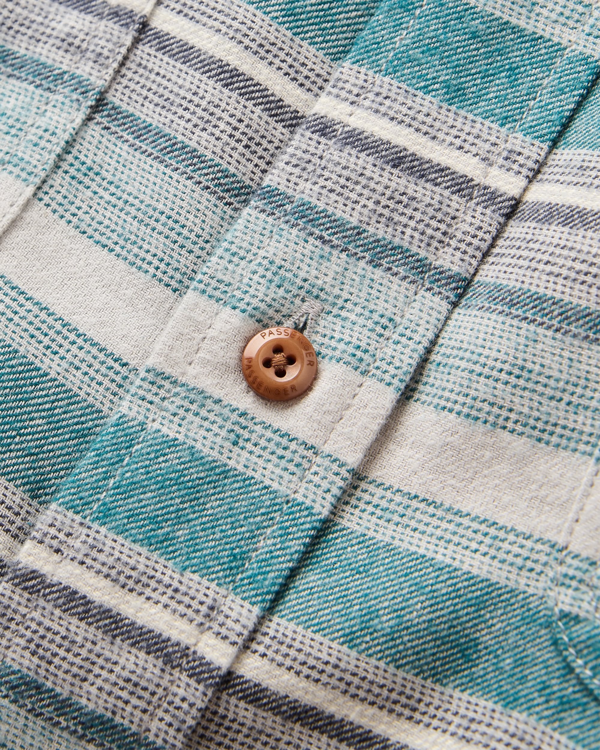 Backcountry Stripe Light Shirt - Grey Marl/Mediterranean Stripe - Flatlay