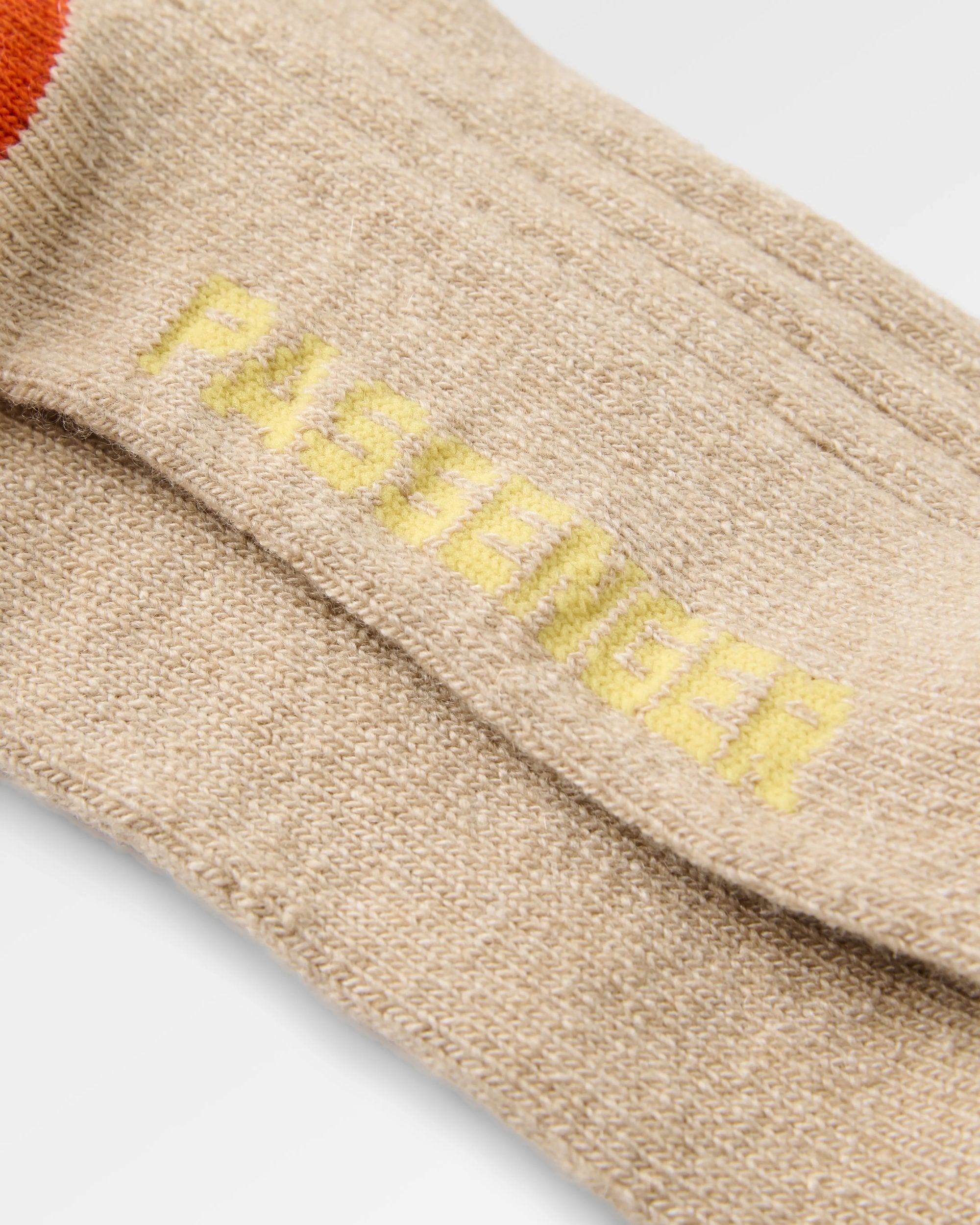 Koa Recycled Crew Sock - Stone - Flatlay