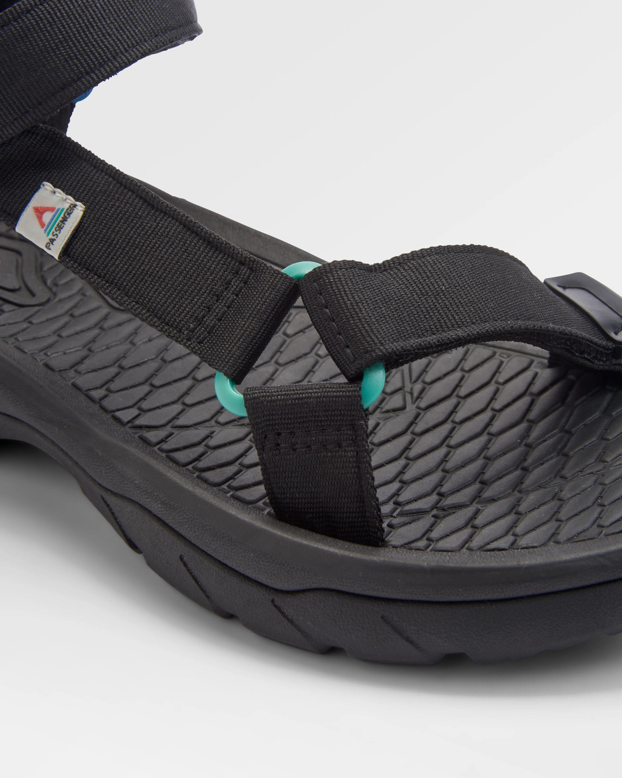 Monterey Roam Sandal - Black - Flatlay