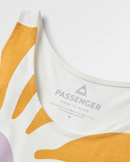 Sunsets Organic Cotton Vest - Marshmallow - Flatlay