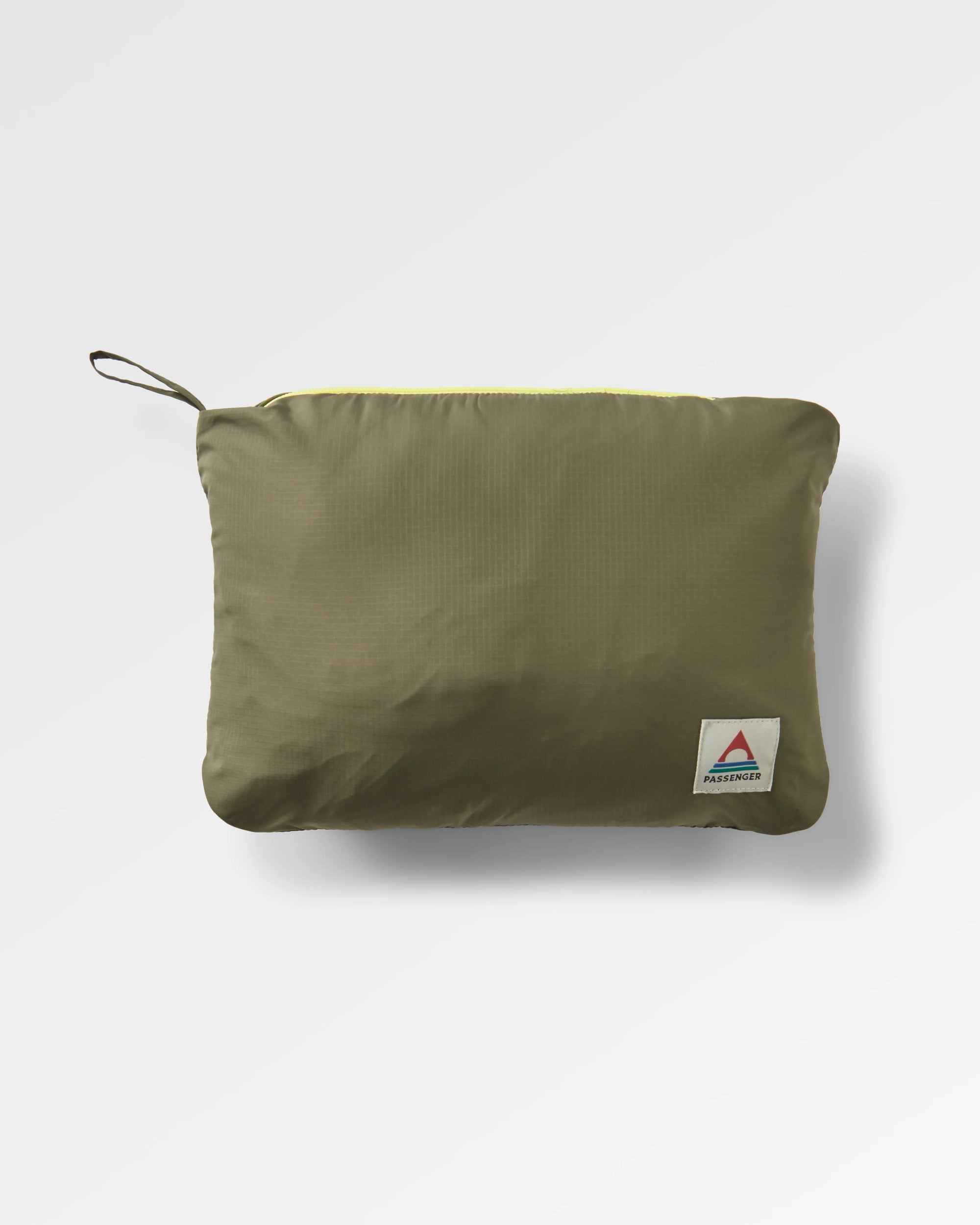Ocean Recycled Insulated 1/2 Zip Jacket - Dusty Olive - Flatlay