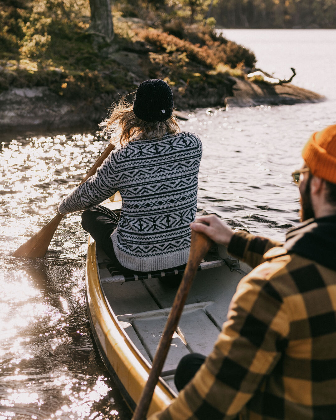 Cutback Fairisle Knitted Jumper - Grey Marl - Lifestyle