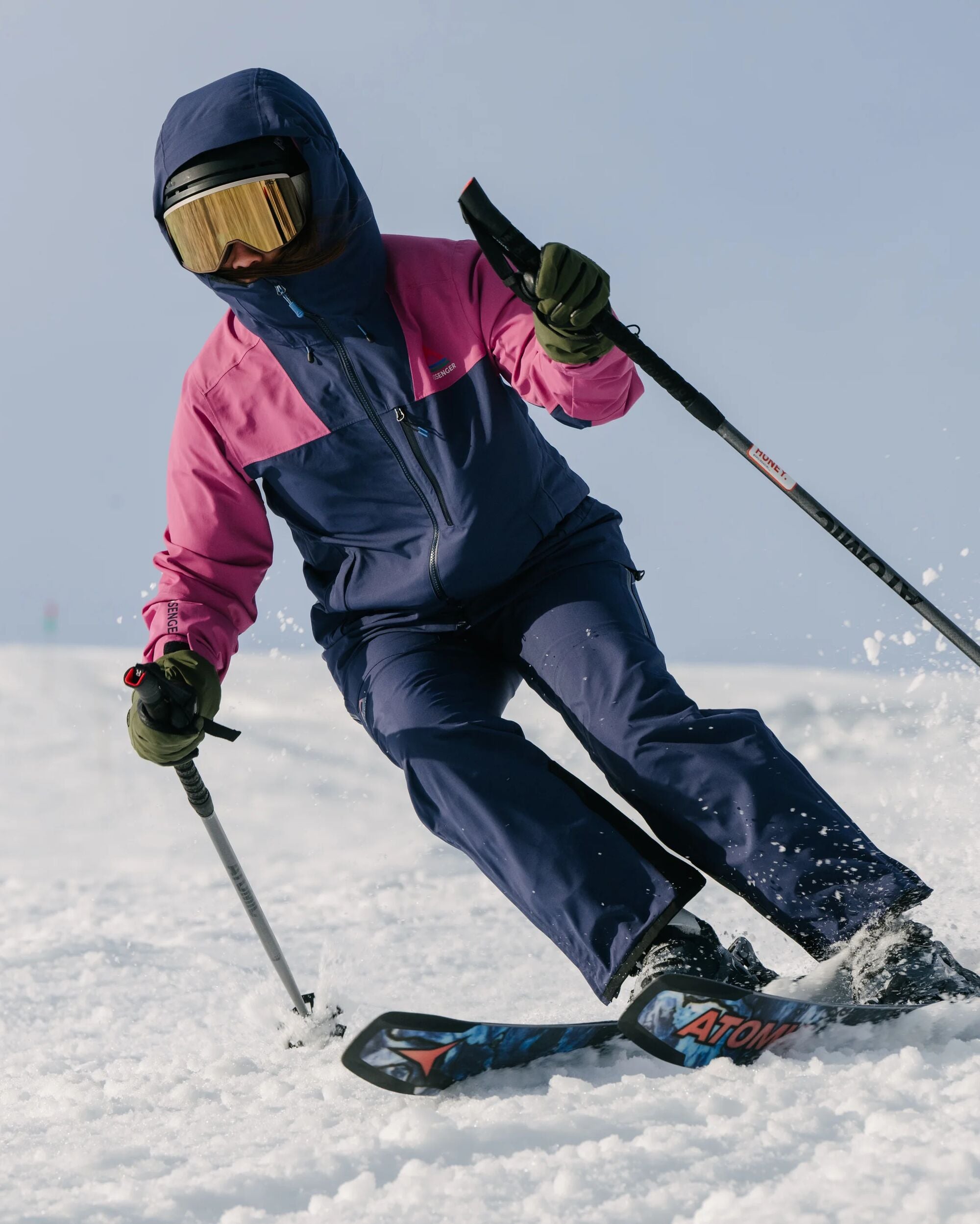 Snowscape Women's Recycled Bibpant - Rich Navy - Lifestyle