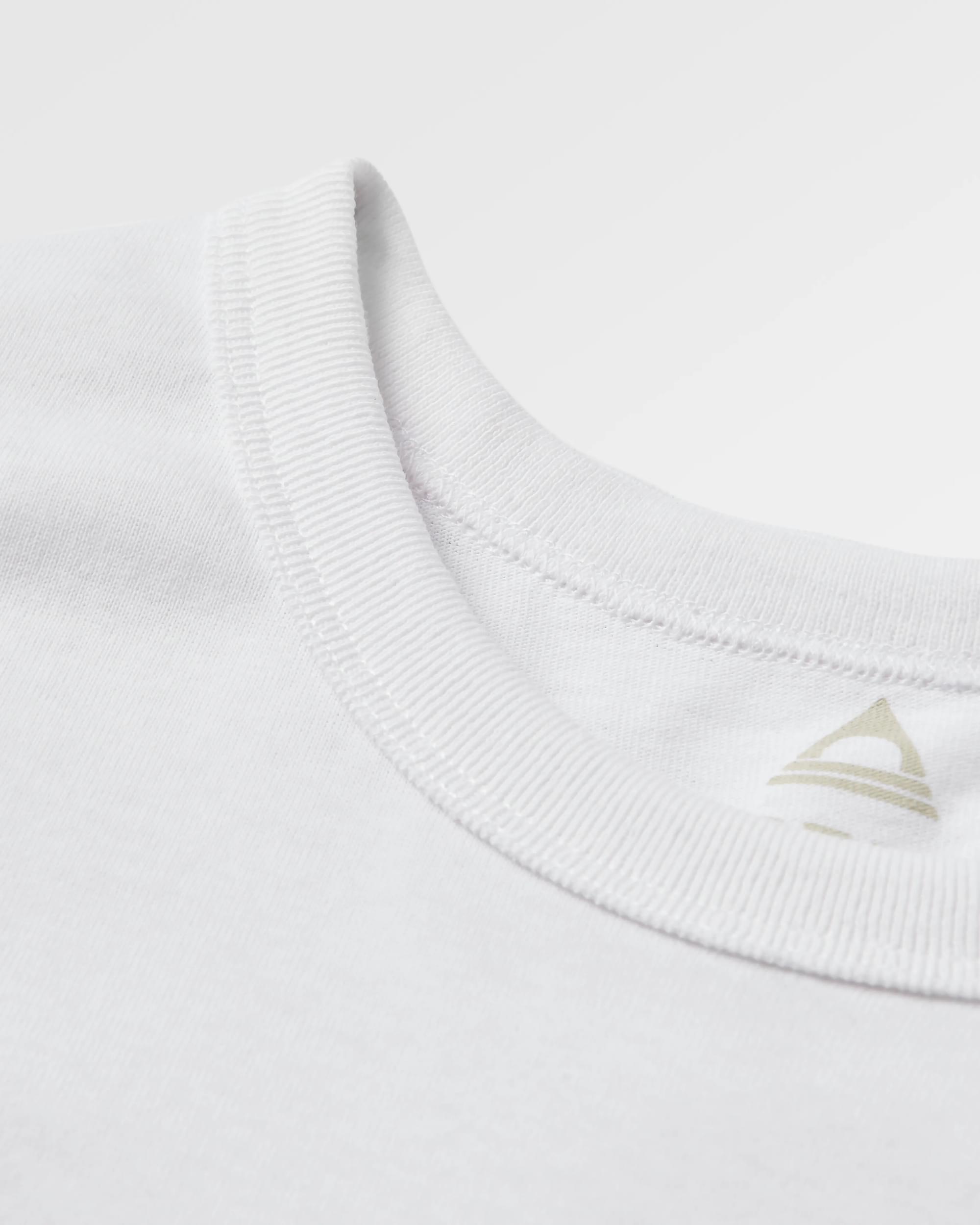 Classic Logo LS T-Shirt - White - Flatlay