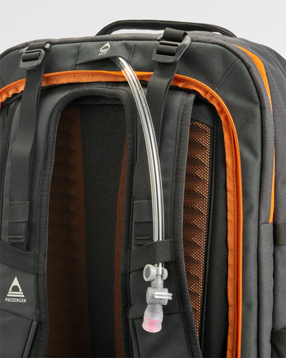 Atlas Recycled Backpack Duffel - Black - Flatlay