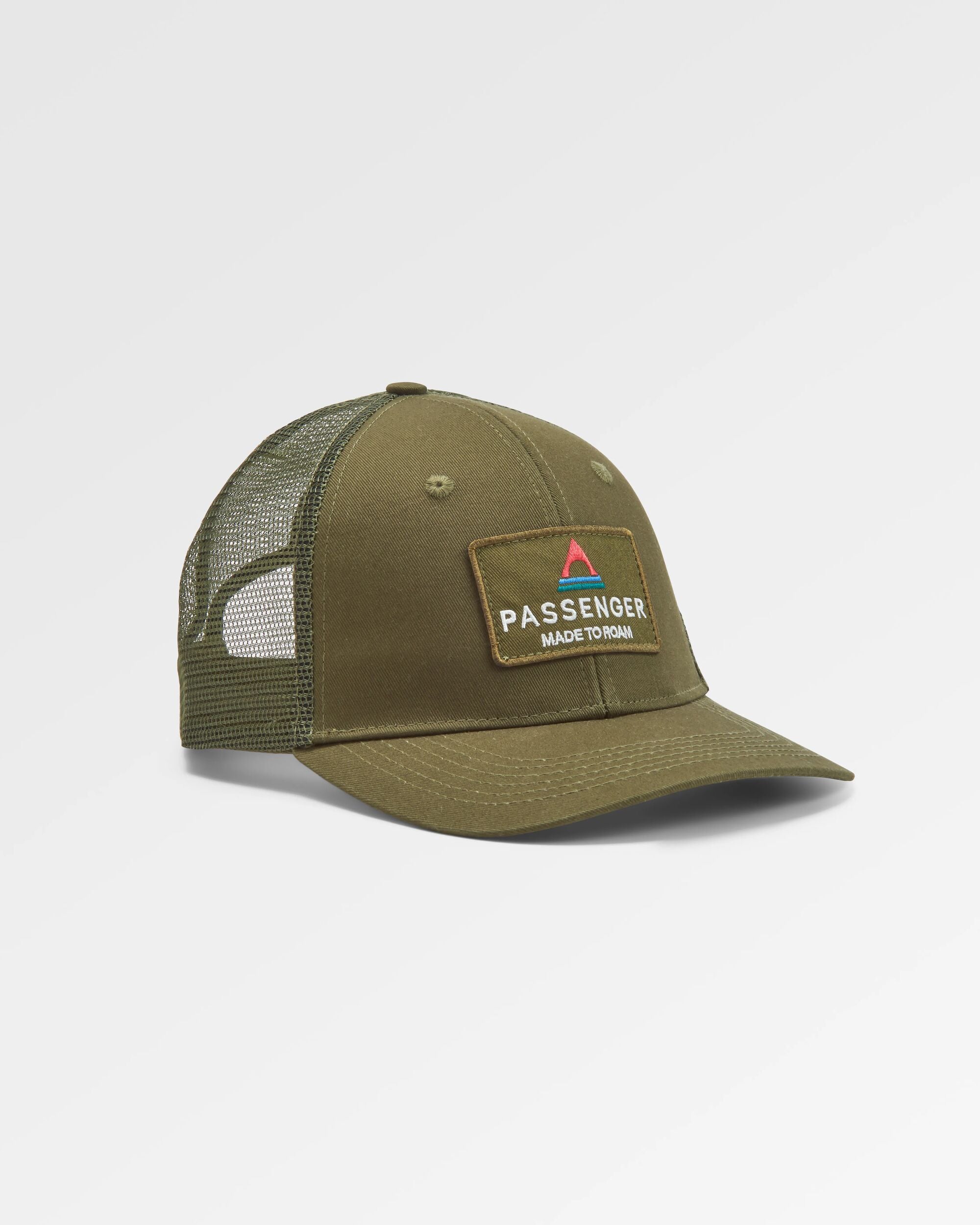 Core Organic Cotton Trucker Cap - Khaki - Flatlay
