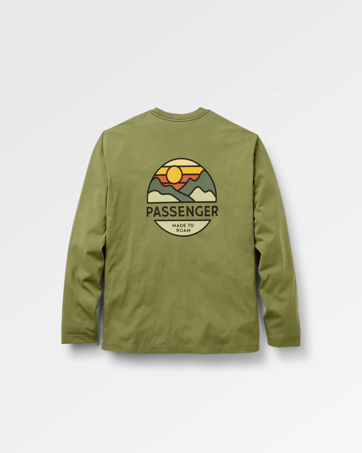 Laidback Relaxed Fit LS T-Shirt - Khaki - Flatlay