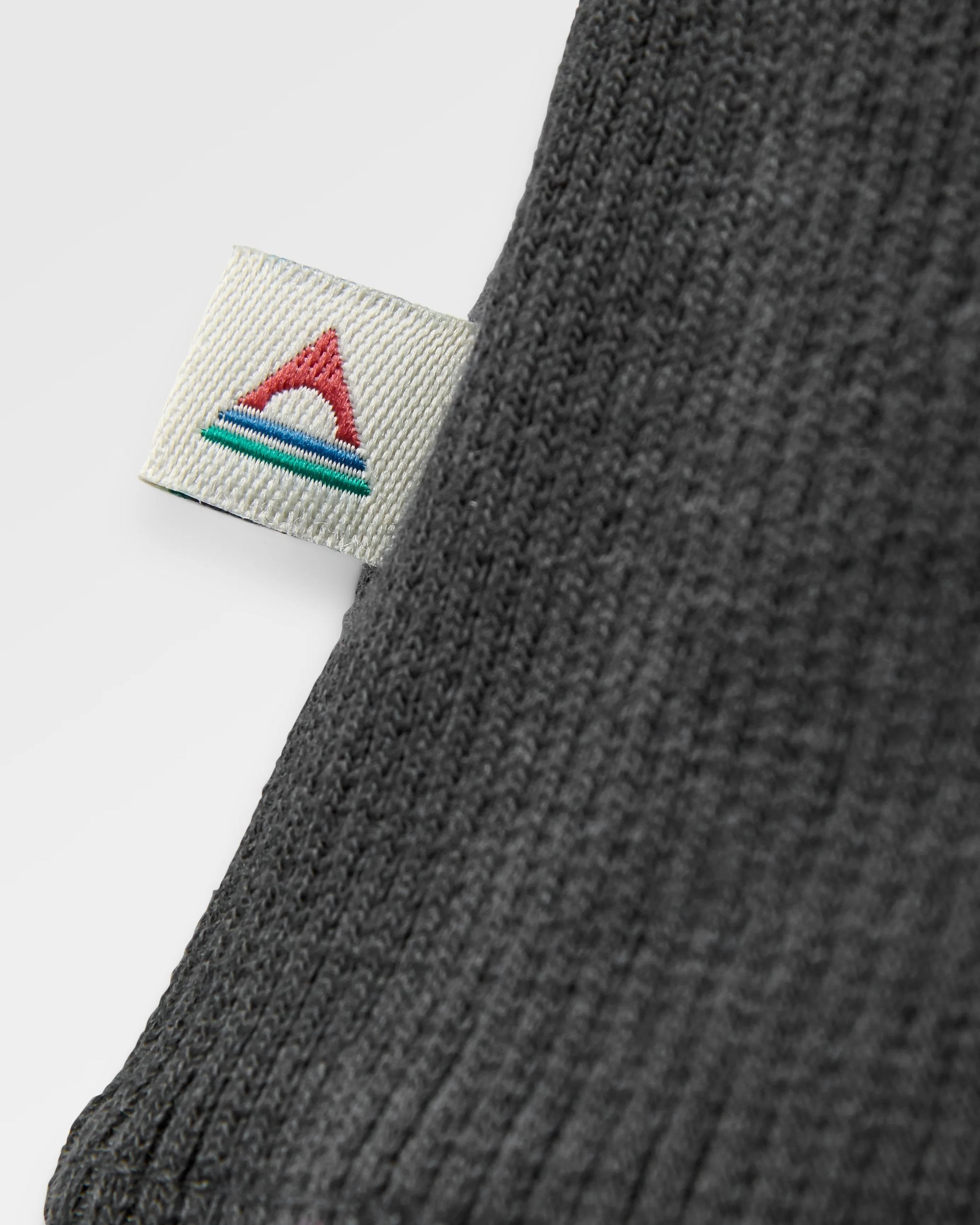 Out There Ribbed T-Shirt - Faded Black - Flatlay