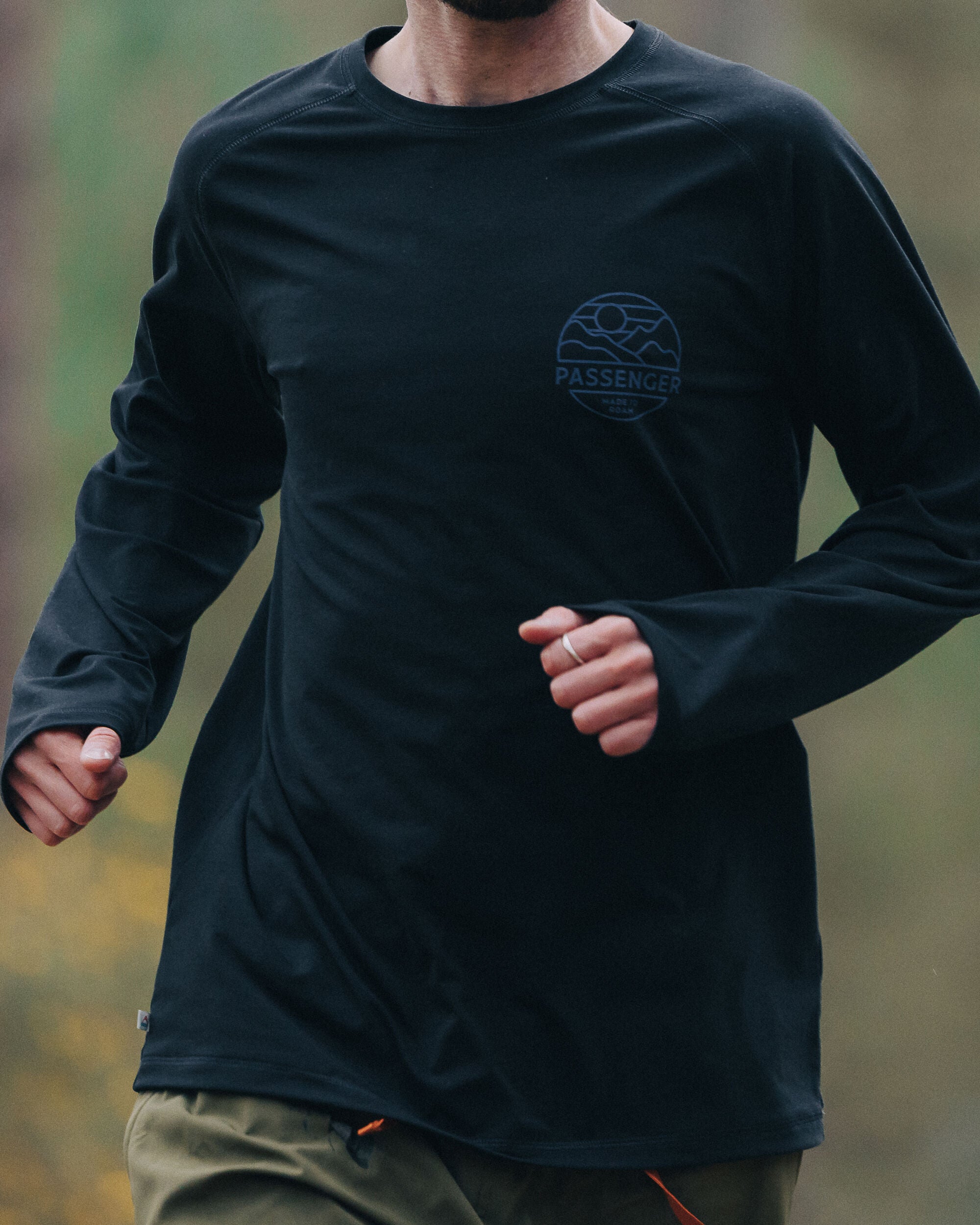 Sedona Recycled Active LS T-Shirt - Black - Lifestyle