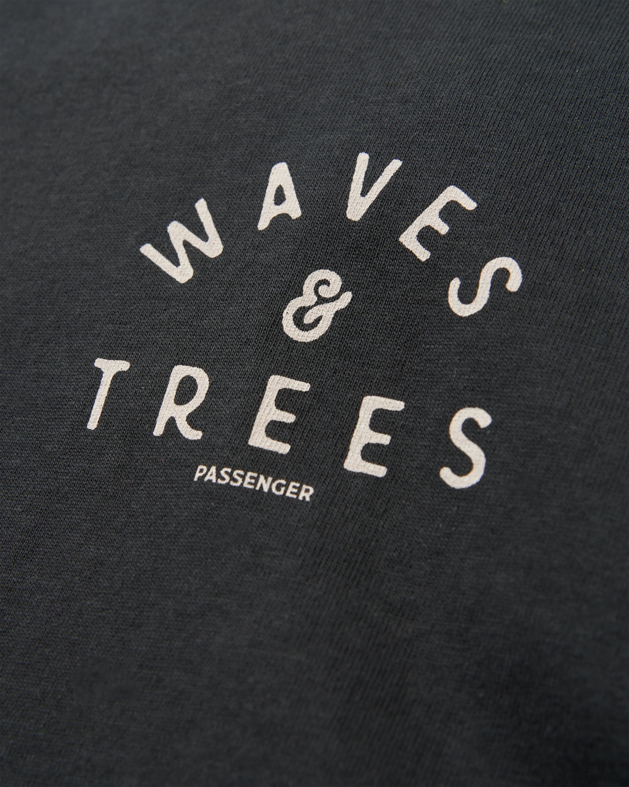 Penida Recycled Cotton LS T-Shirt - Black - Flatlay