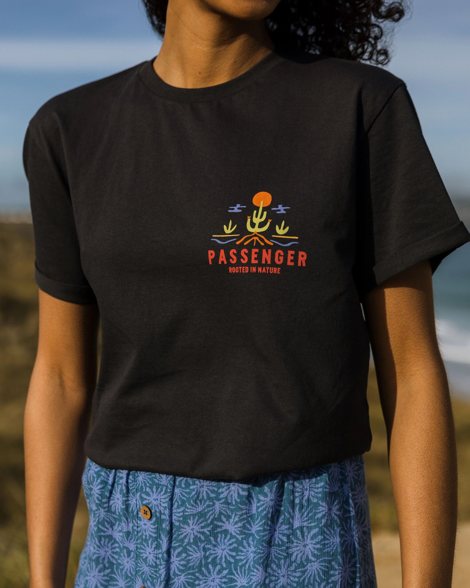 Planted Recycled Cotton T-Shirt - Black - Lifestyle