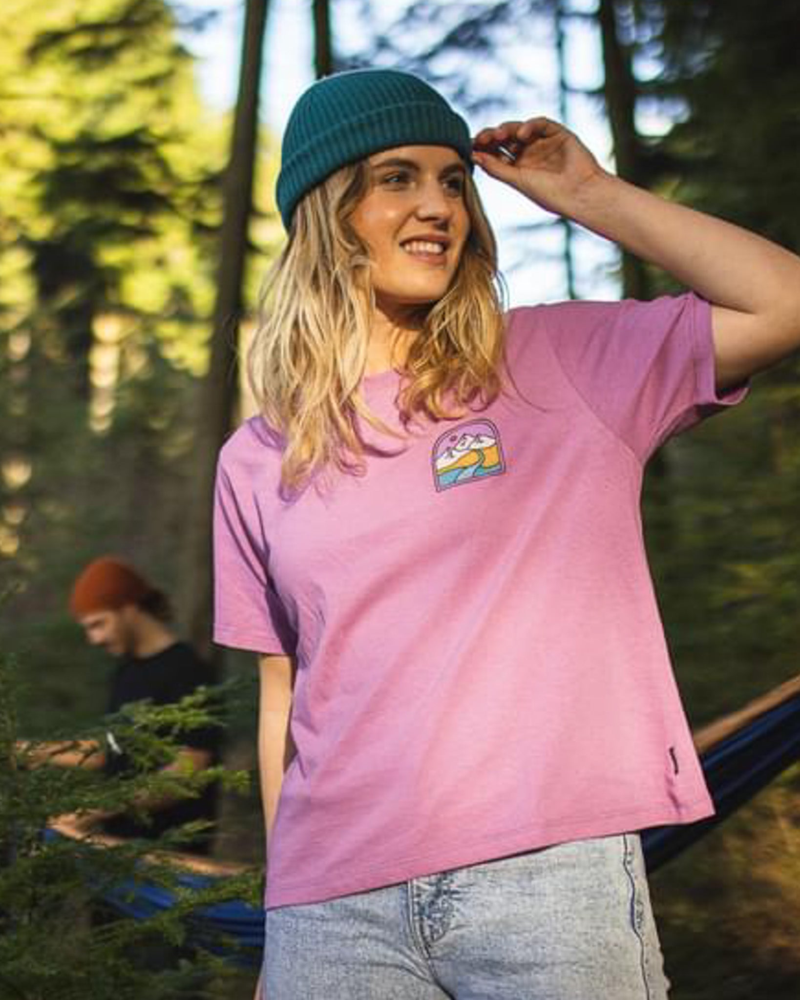 Friday Collective Recycled Cotton T-Shirt - Orchid - Lifestyle