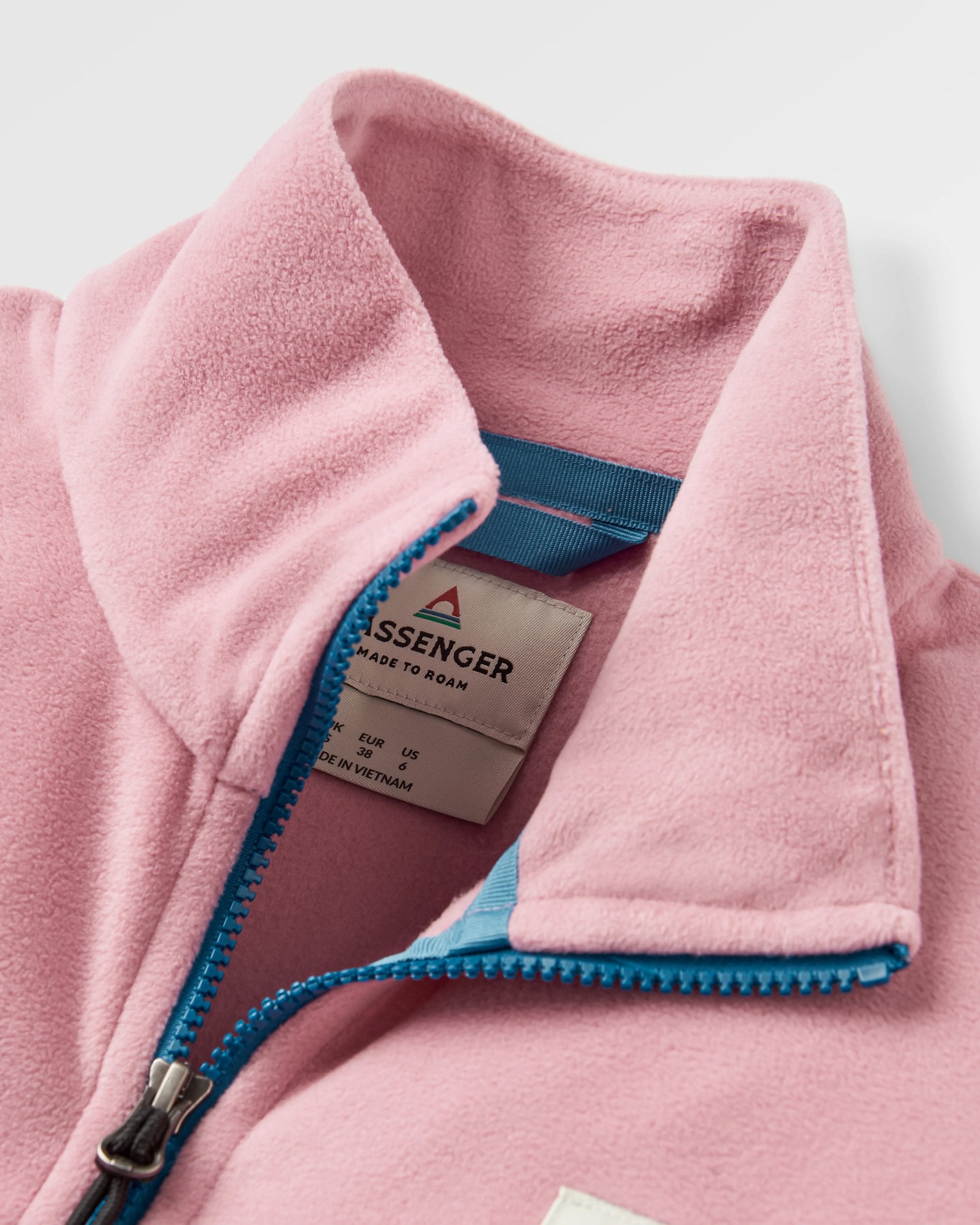 Ayla Recycled Micro Polartec® Fleece - Pink Haze - Flatlay