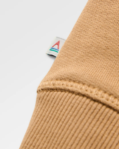 Escapism Recycled Cotton Hoodie - Toffee - Flatlay