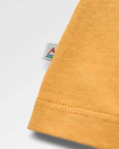 Shutter Recycled Cotton T-Shirt - Spruce Yellow - Flatlay