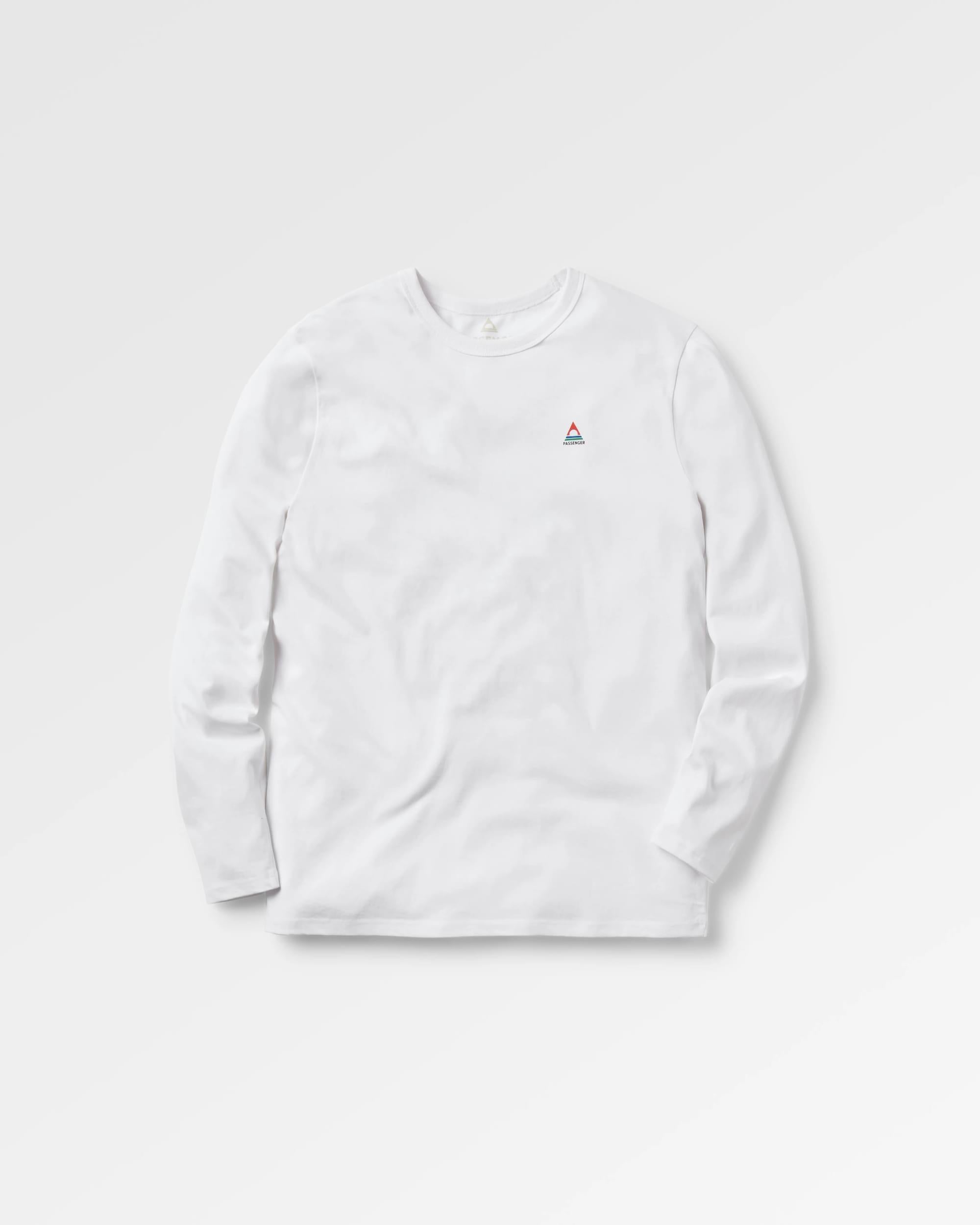 Classic Logo LS T-Shirt - White - Flatlay