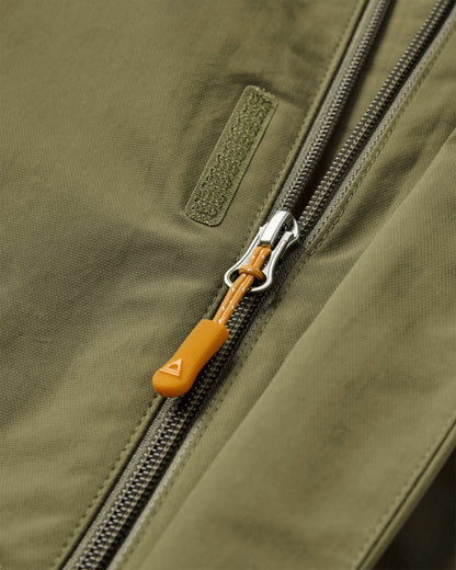 Overland Waterproof Jacket - Dark Olive - Flatlay