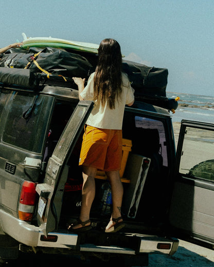 Searcher Longer Line Boardshort - Retro Orange - Lifestyle