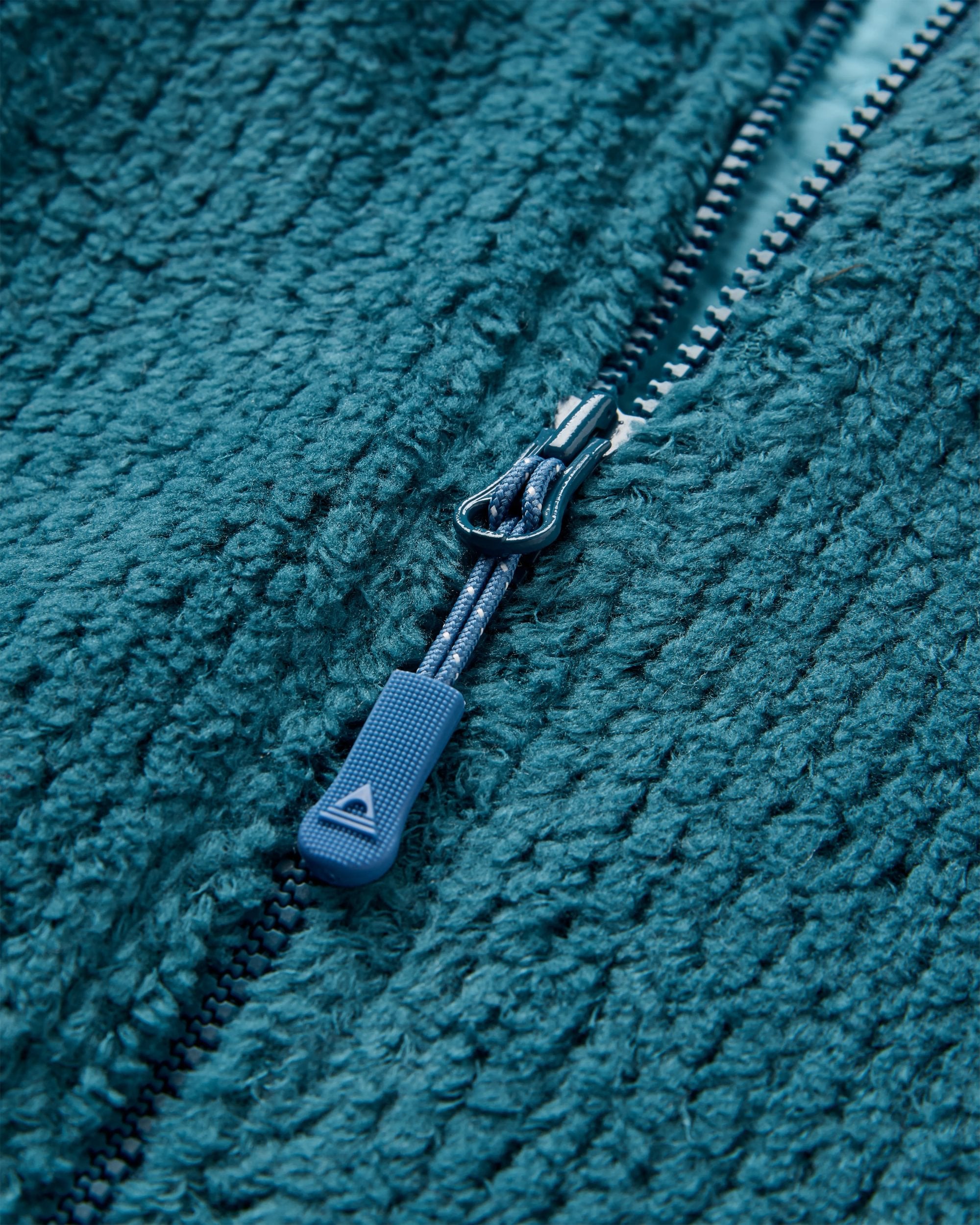 Venturescape Women's Recycled Fleece - Retro Blue/Tidal Blue - Flatlay