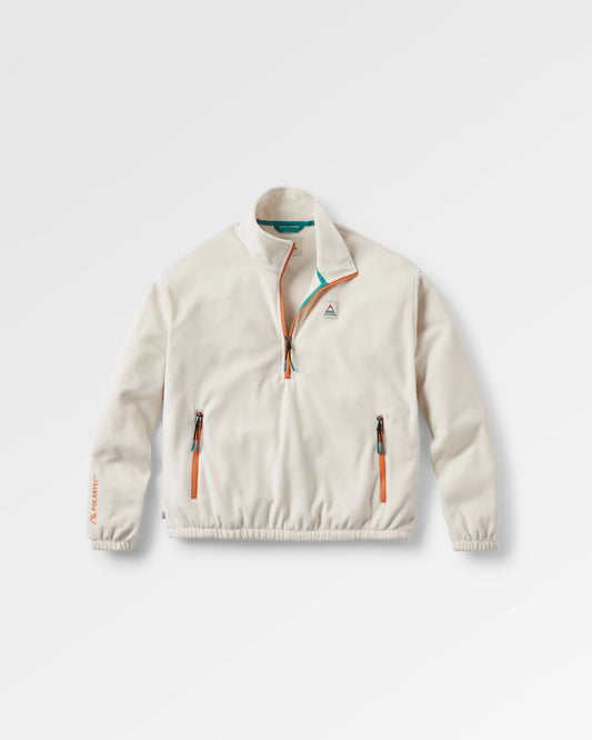 Ayla Recycled Micro Polartec® Fleece - Vintage White - Flatlay