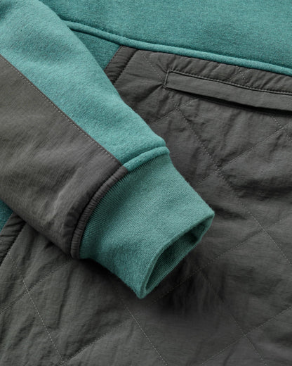 Tidal Fleece Lined Hoodie - Faded Black/Deep Ocean - Flatlay