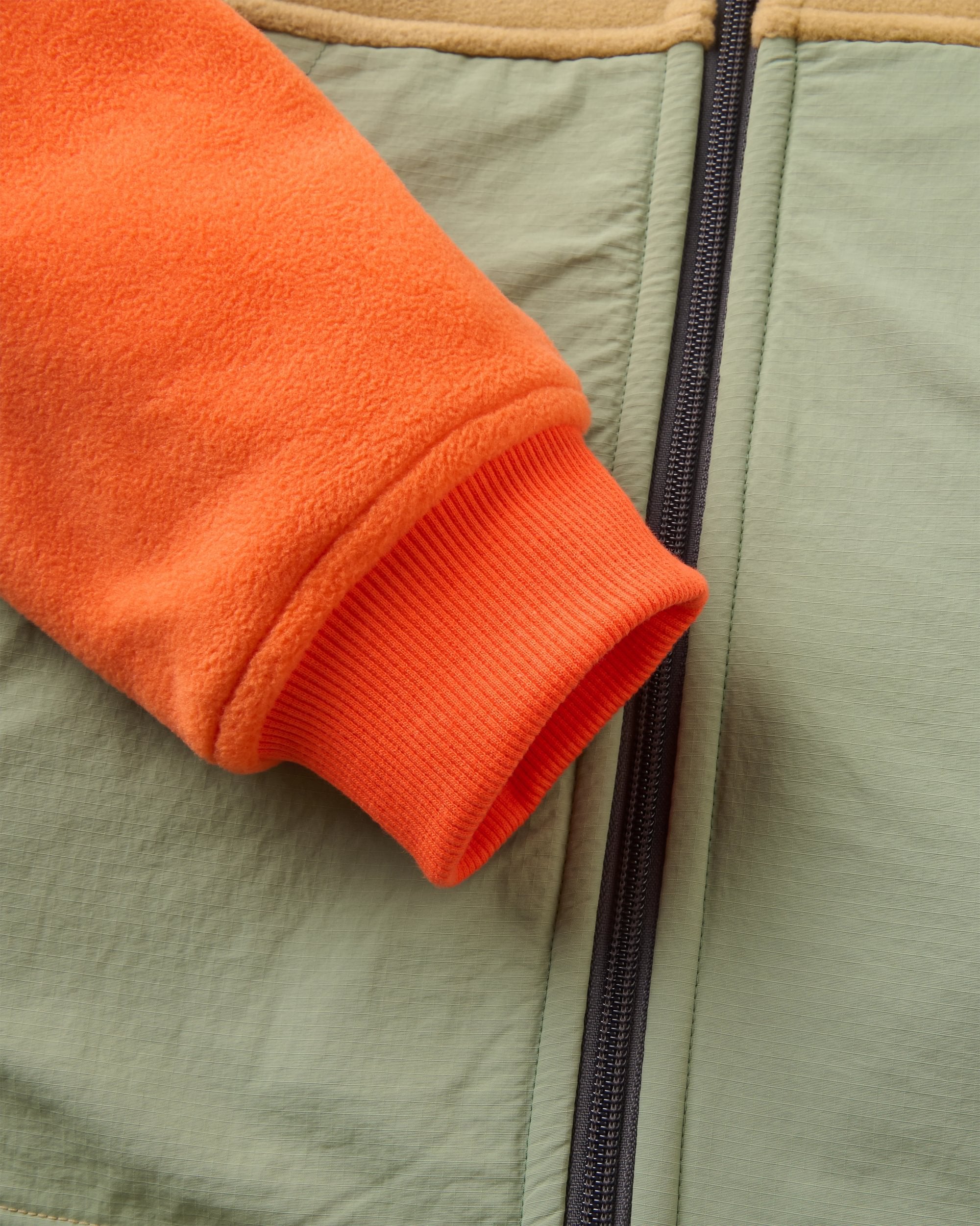Alexander Full Zip Polartec® Fleece - Biscuit - Flatlay