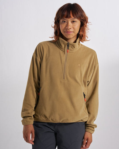Ayla Micro Polartec® Fleece - Biscuit - Studio Model