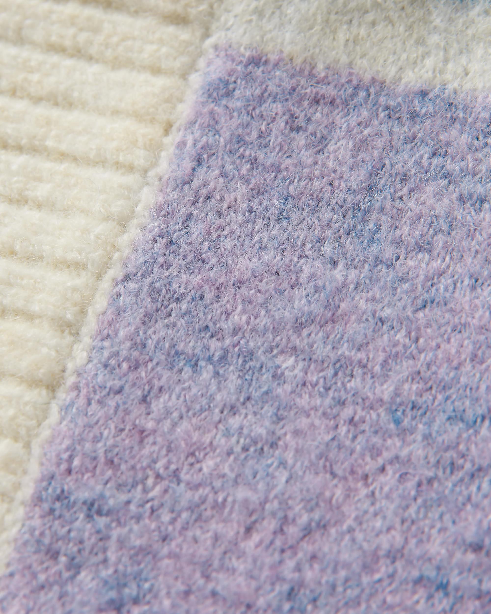 Sunsets Recycled Knitted Cardigan - Marshmallow - Flatlay