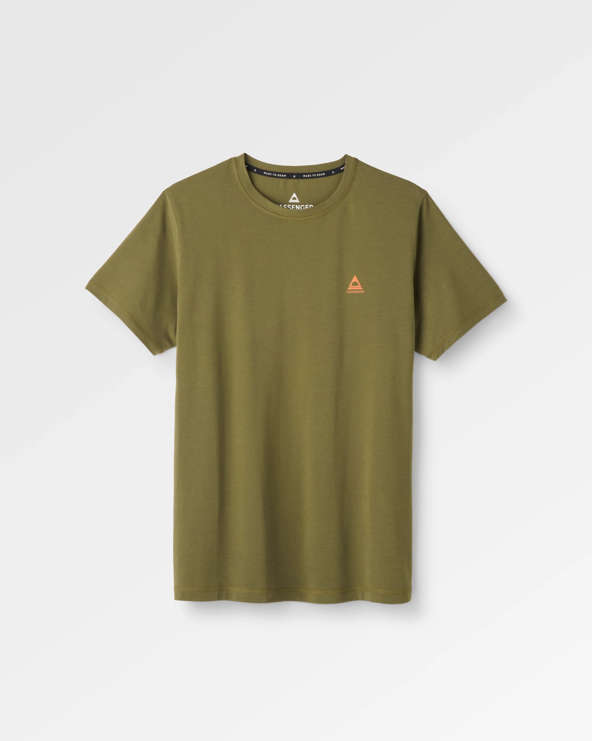 Classic Logo Drirelease® Active T-Shirt - Khaki - Flatlay