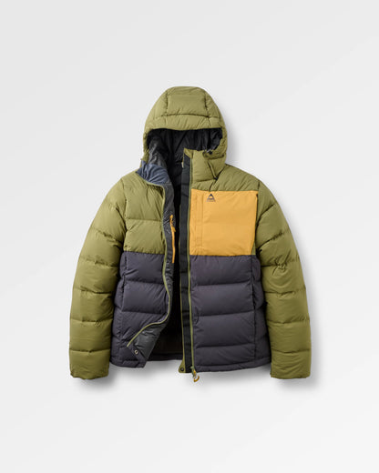 Kindlewood Down Jacket - Faded Black/Khaki - Flatlay