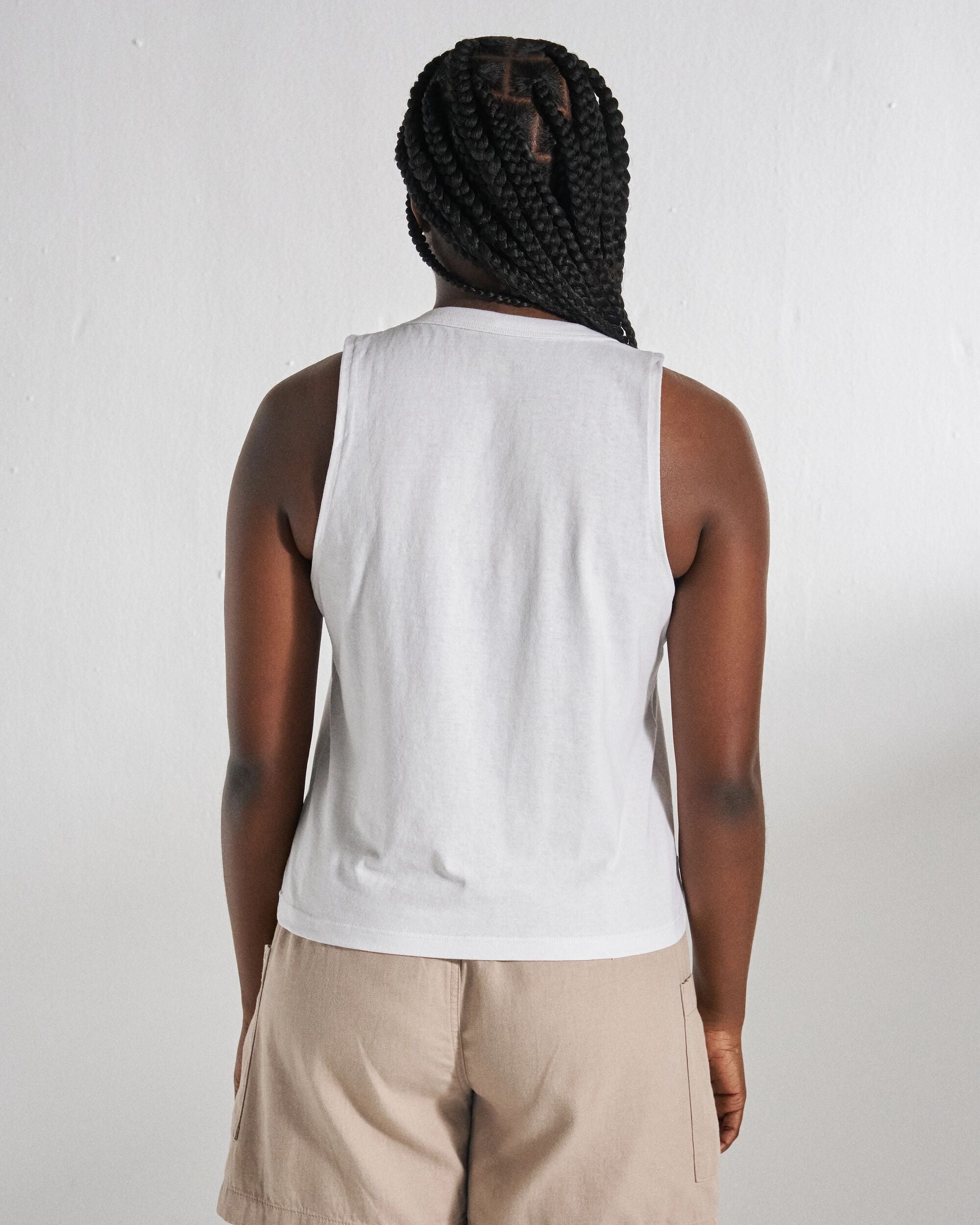 Sunray Vest - White - Studio Model