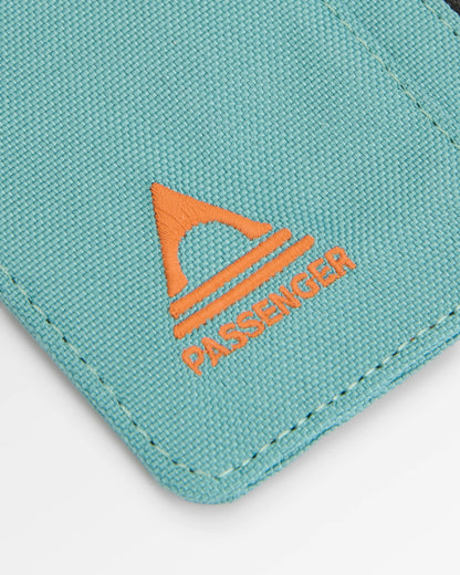 Mountain Recycled Card Holder - Arctic/Retro Orange - Flatlay