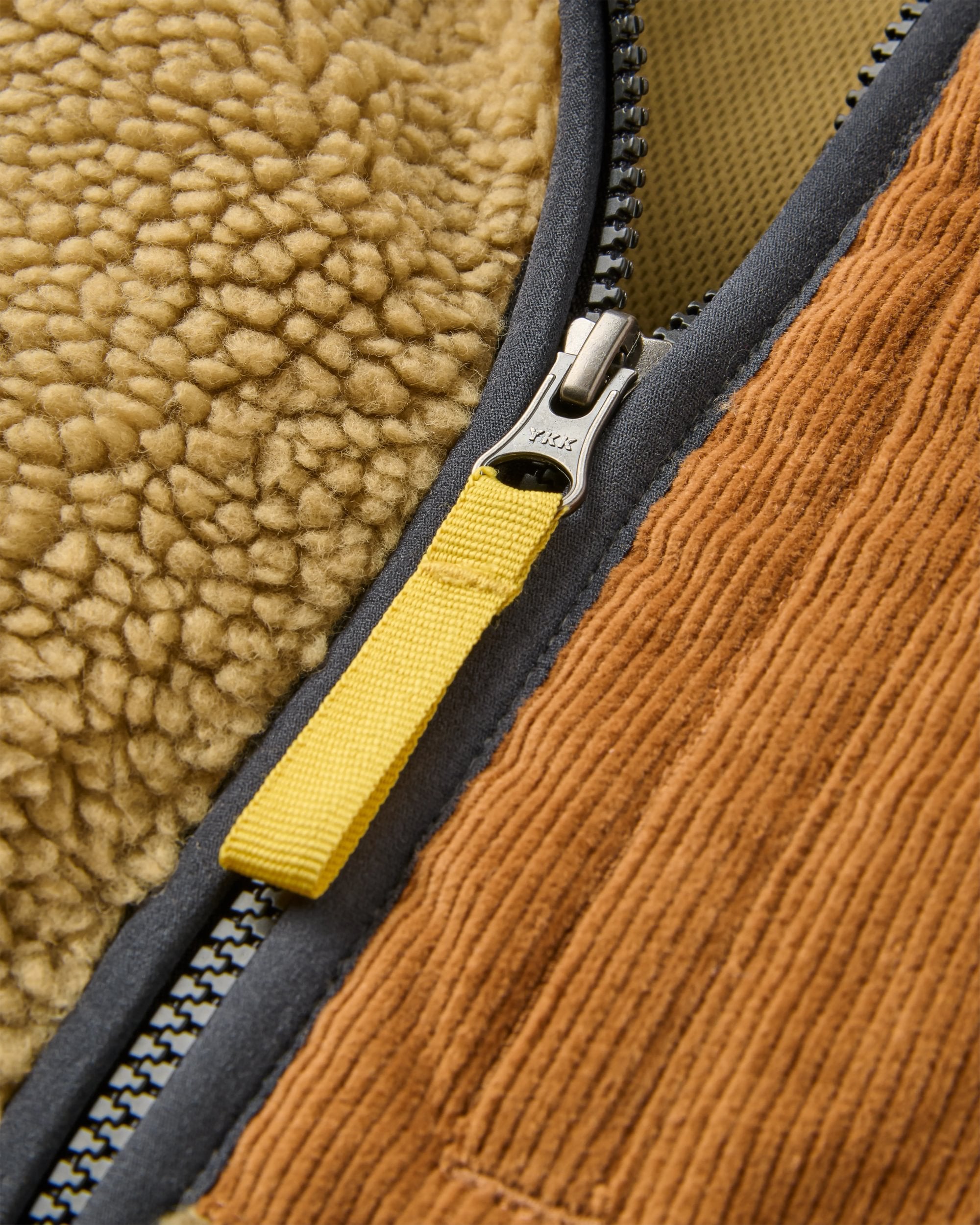 Trekker Recycled Deep-Pile Sherpa Fleece - Biscuit - Flatlay