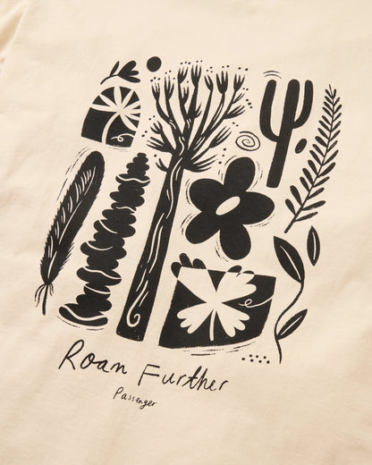 Men's Roam Further T-Shirt - Birch - Flatlay