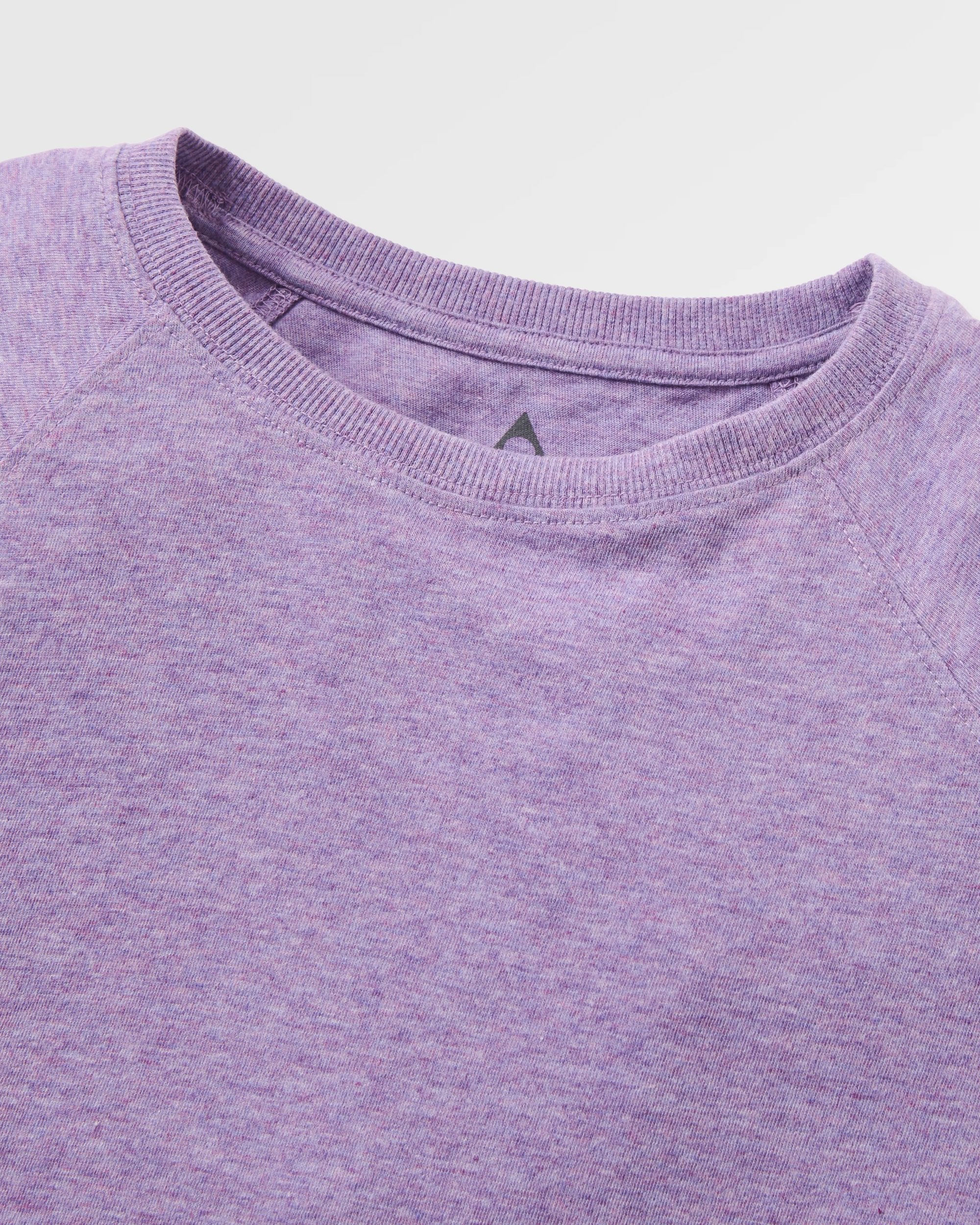 Legacy LS T-Shirt - Purple Haze Marl - Flatlay