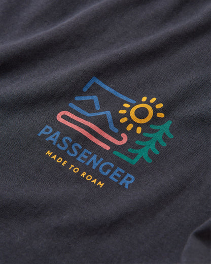 Phoenix Recycled LS T-Shirt - Black - Flatlay