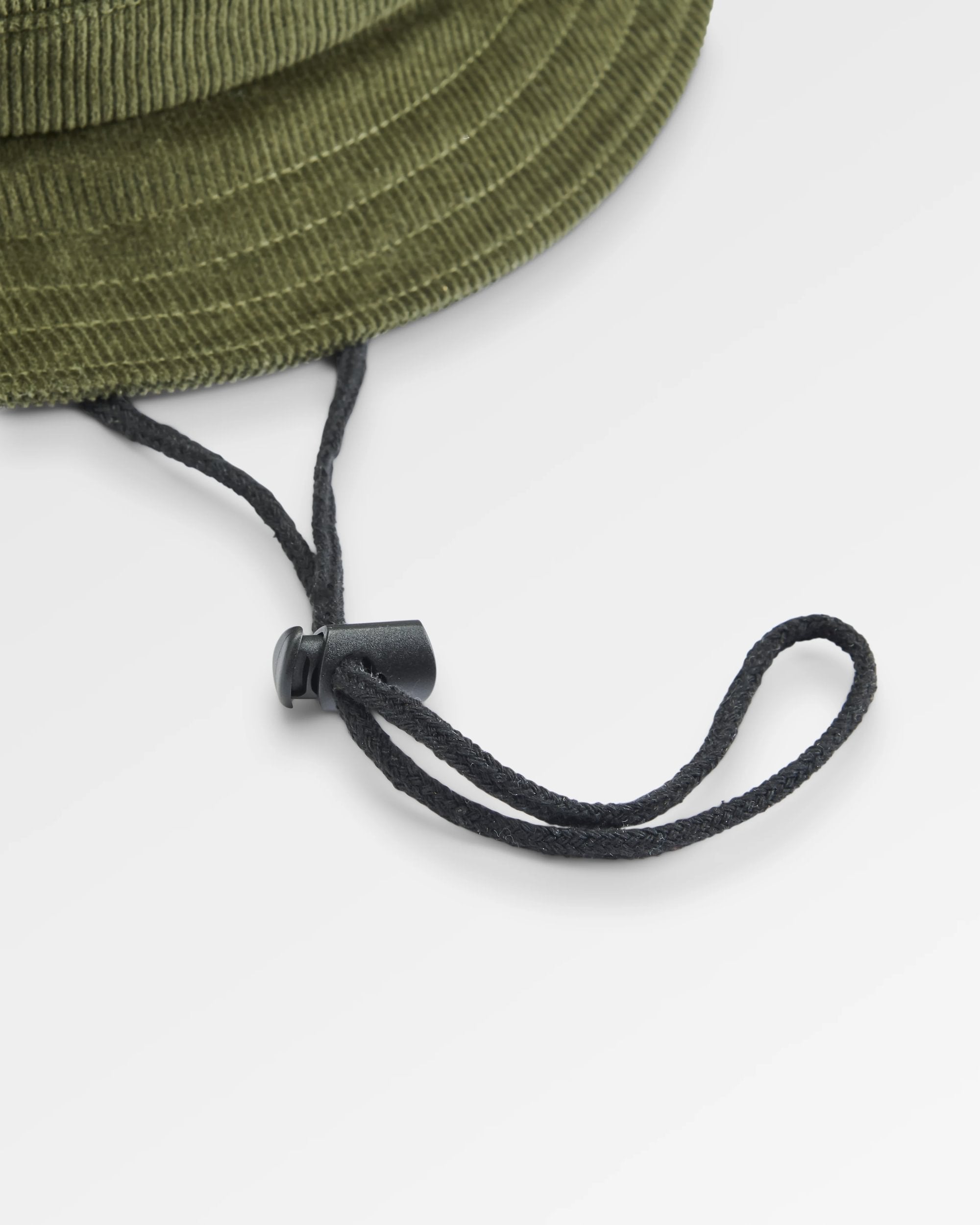 Forest Recycled Cord Bucket Hat - Khaki - Flatlay