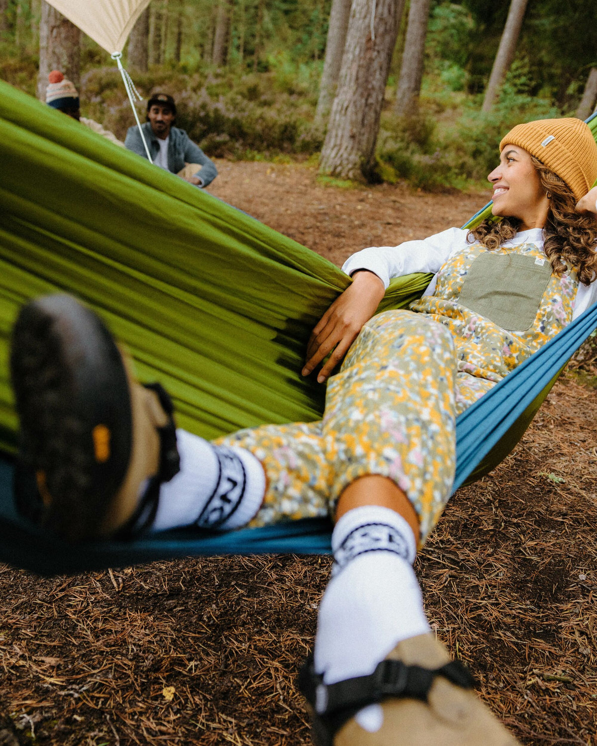 Ace Polar Fleece Dungarees - Powder Camo Dusty Olive - Lifestyle