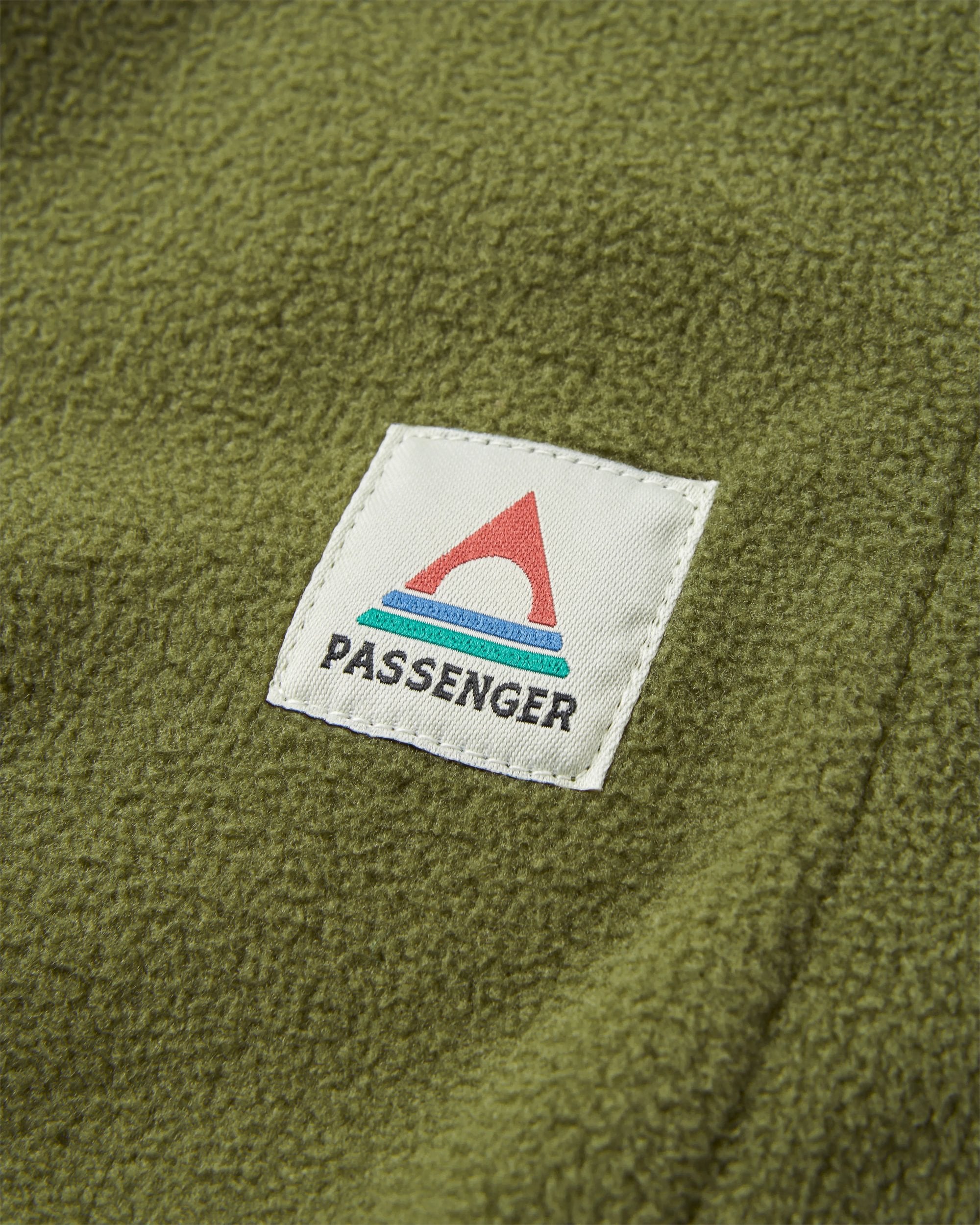 Set Off Recycled Polar Fleece Jogger - Khaki - Flatlay