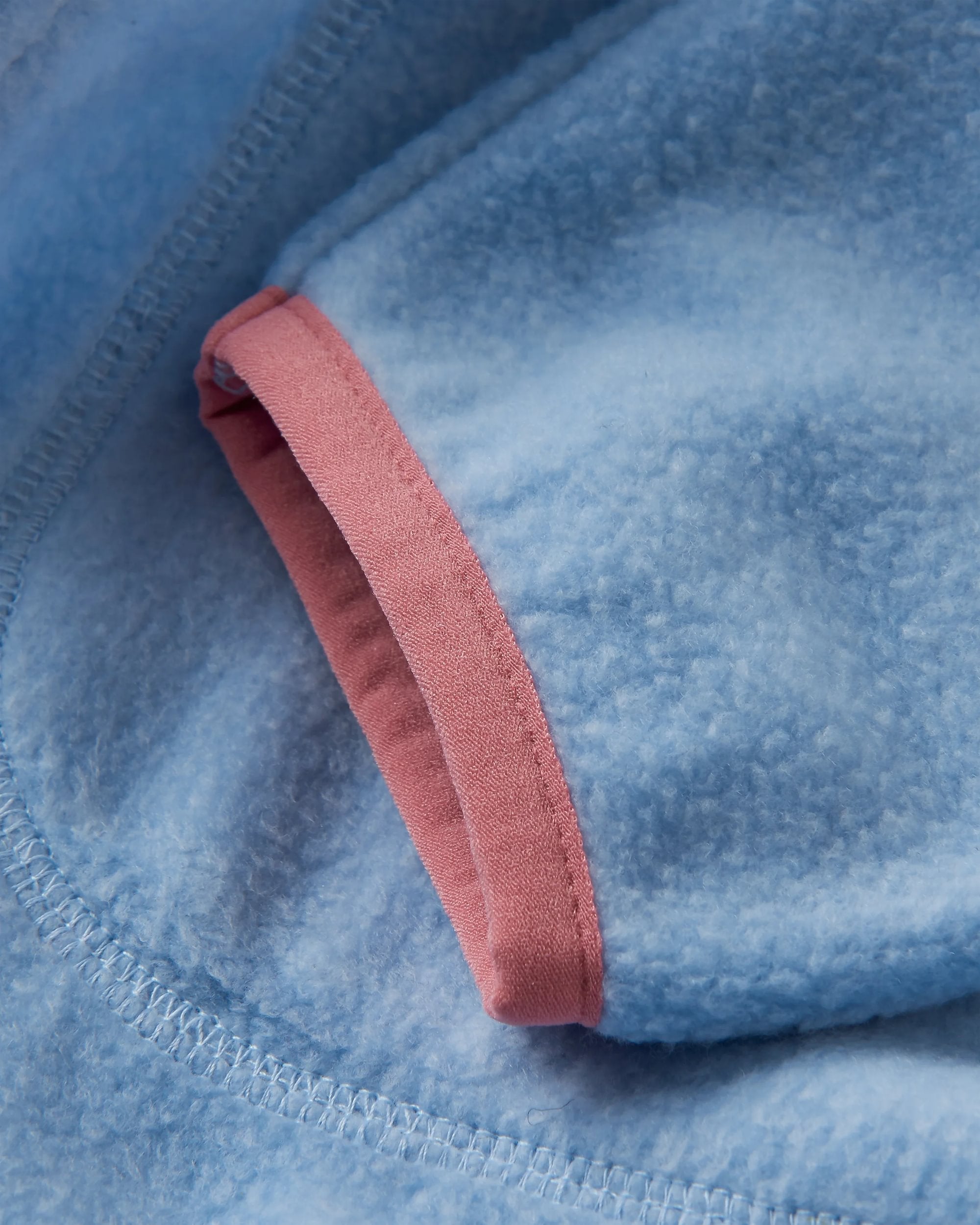 North Coast Vista Full Zip Recycled Sherpa Fleece - Blue Fog - Flatlay