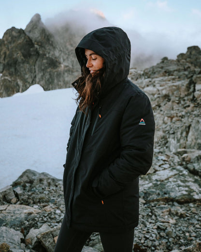 Cloudmont Waterproof Down Parka - Black - Lifestyle