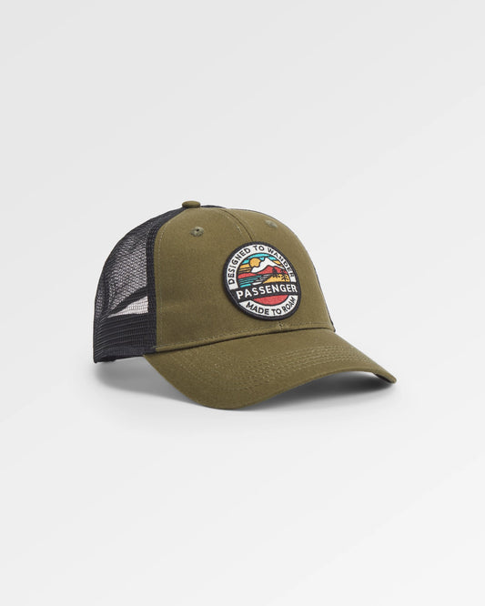 Odyssey Mesh Snapback Cap - Khaki - Flatlay